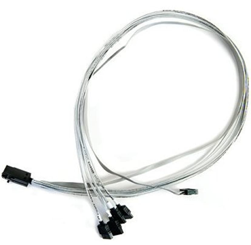 Adaptec SAS internt kabel 0.8m 36 pin 4x Mini SAS HD (SFF-8643) Hun 7 pin Serial ATA Hun