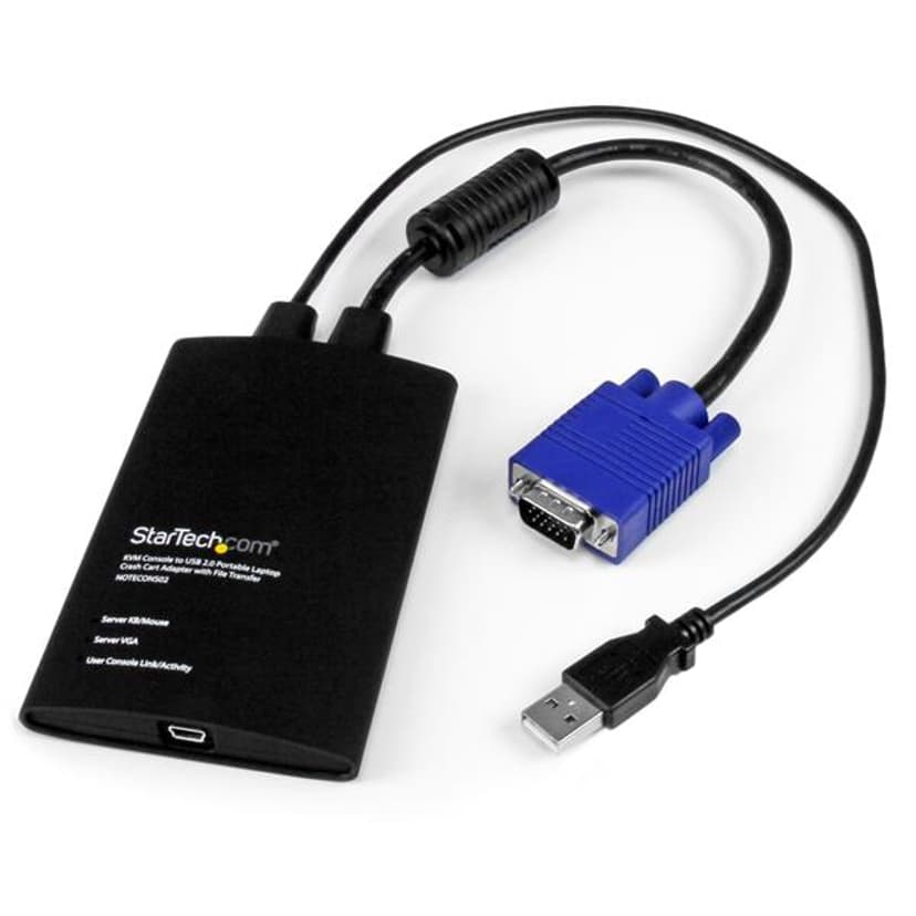 Startech KVM Console to Laptop USB 2.0 Portable Crash Cart Adapter with File Transfer