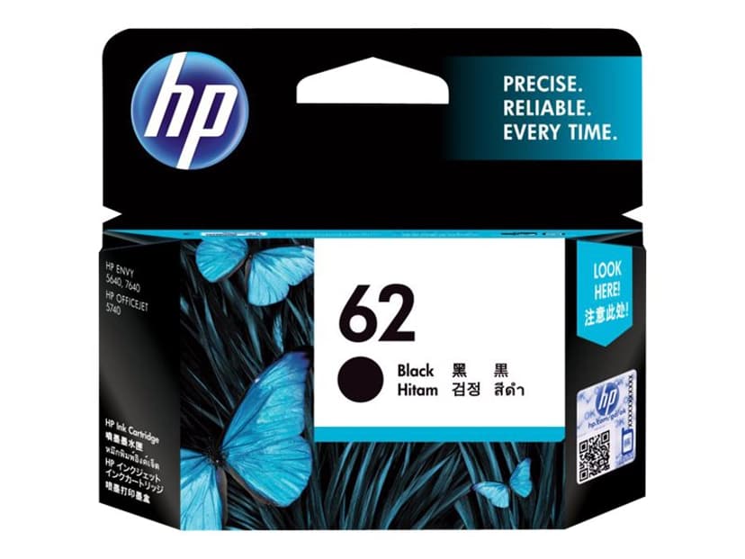 HP Inkt Zwart No.62 - ENVY 5740