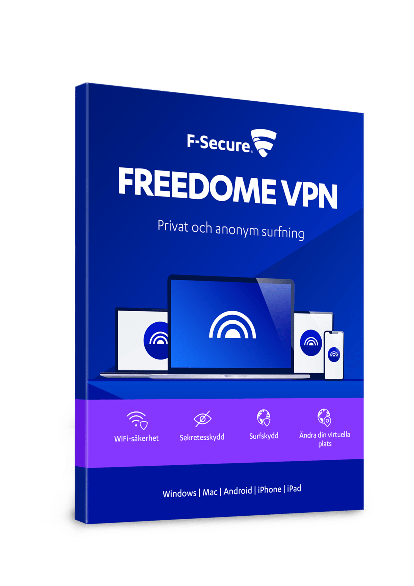 F-Secure F-Secure Freedome VPN 1 år Prenumeration 3-användare PKC