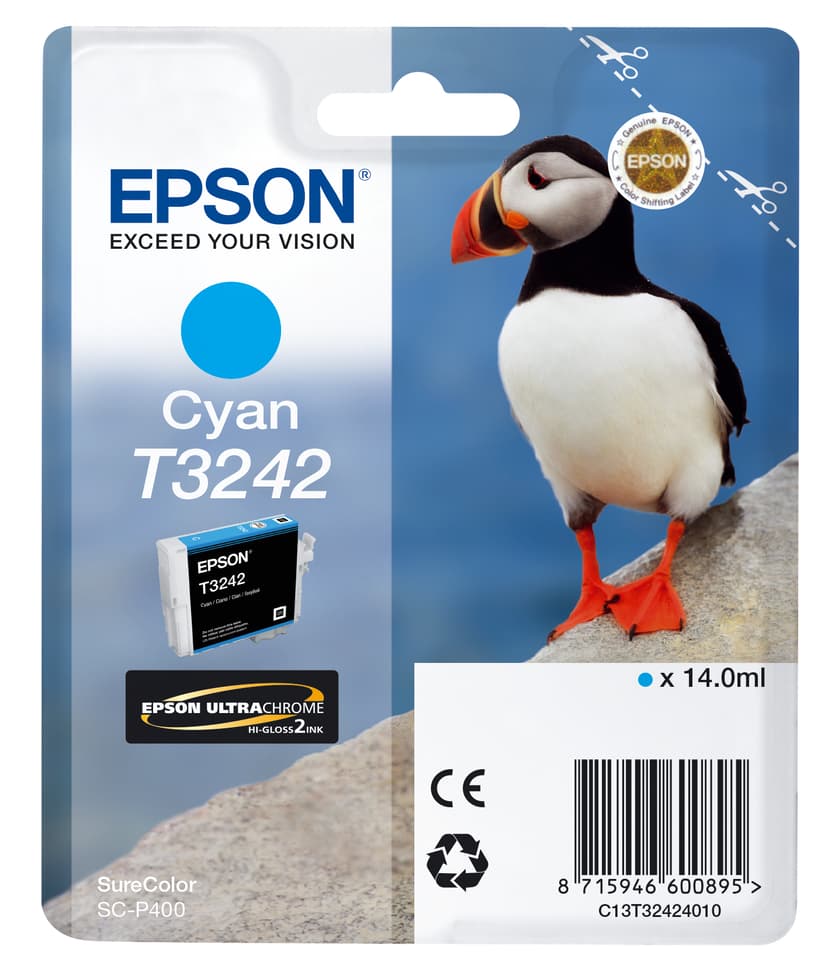 Epson Bläck Cyan T3242 - SC-P400