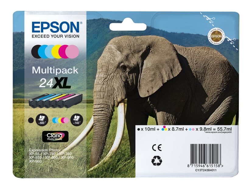 Epson Bläck Multipack Foto 24XL 6-Color