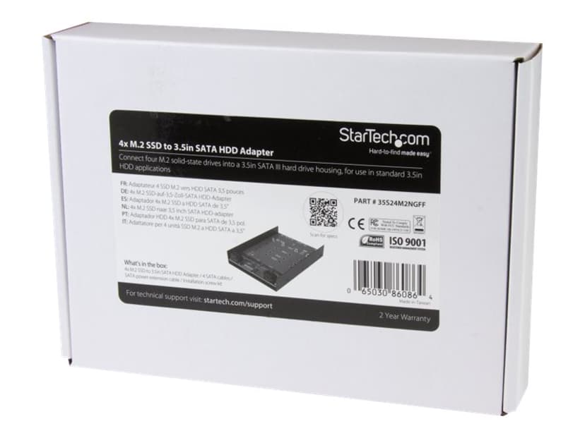 Startech 4x M.2 SSD to 3.5in SATA HDD Adapter
