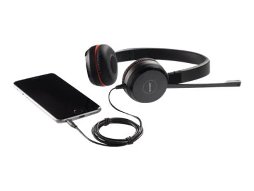 Jabra Evolve 30 II UC Headset 3,5 mm kontakt, USB-A Stereo Svart