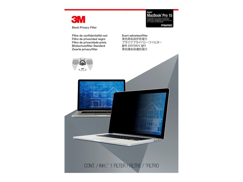 3M Notebook privacy-filter 15.4" 16:10