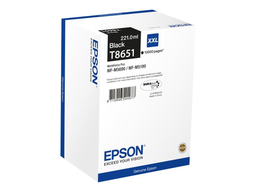 Epson Bläck Svart XXL T8651 - WF Pro M5190dw/M5690dwf