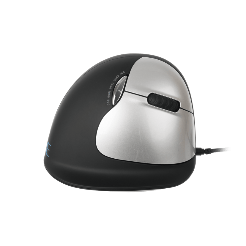 R-Go Tools R-Go HE Mouse Break Ergonomic mouse, Anti-RSI software, Large (above 185mm), Right Handed, wired 2,500dpi Met bekabeling Muis Zwart