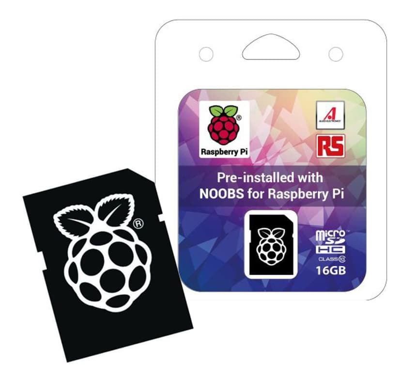 Raspberry Pi Flash memory card (microSDHC to SD adapter included)