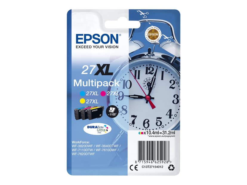 Epson Bläck Multipack 27XL (C/M/Y)