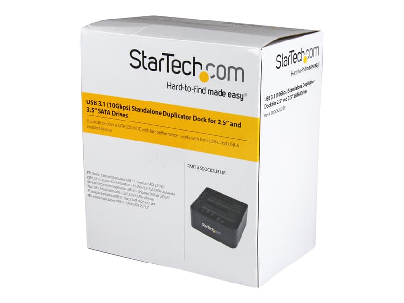 Startech 3.5"/2.5" SATA dupliceringsdockningsstation USB 3.1