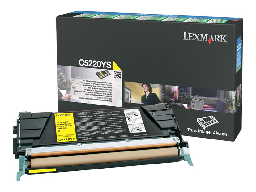 Lexmark Toner Gul 3k C524/522N Return