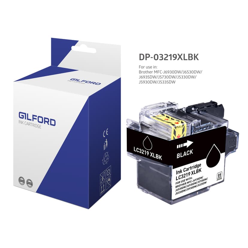 Gilford Inkt Zwart DB-3219Xlbk - MFC-J5330/MFC-J6930dw