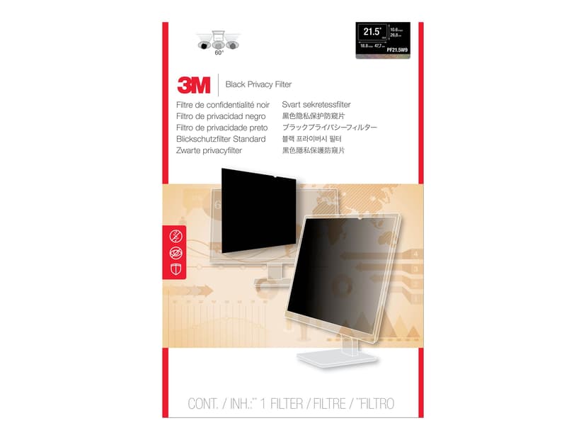 3M LCD Privacy Computer Filter Pf21.5W 21.5" 16:9