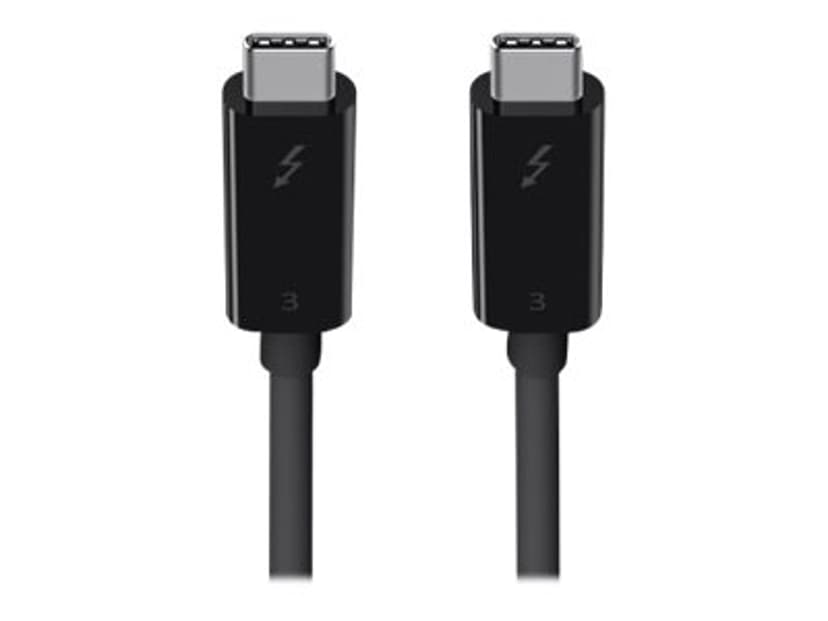 Belkin Thunderbolt 3-kabel 40Gbps 2m 24-stifts USB-C Hane 24-stifts USB-C Hane