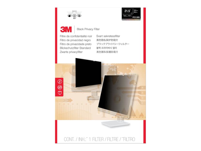 3M Privacy Filter for 21.5" Widescreen Monitor 16:9