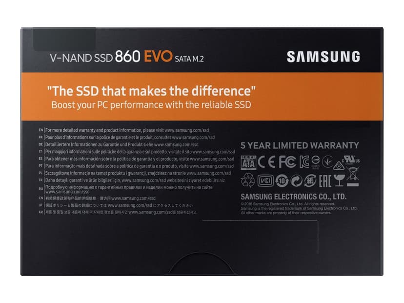 Samsung 860 EVO MZ-N6E500BW 500GB M.2 2280 SATA-600