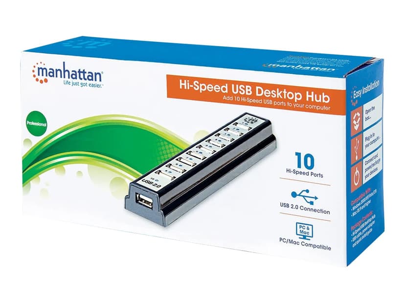Manhattan Hi-Speed USB Desktop Hub USB Hubb