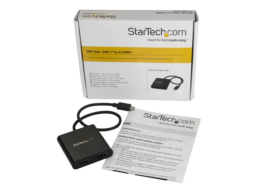 Startech 2-Port USB-C to HDMI MST Hub