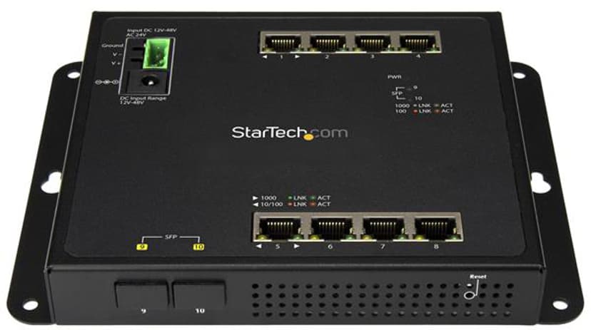 Startech 8 Port Gigabit Ethernet Switch with 2 Open SFP Slots