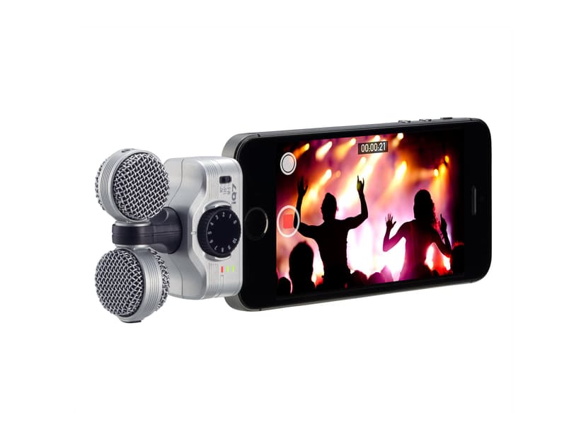 Zoom IQ7 Stereomic For Iphone/Ipad Lightning Silver