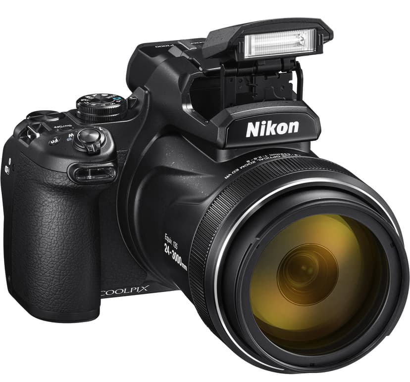 Nikon P1000 125X Zoom Svart