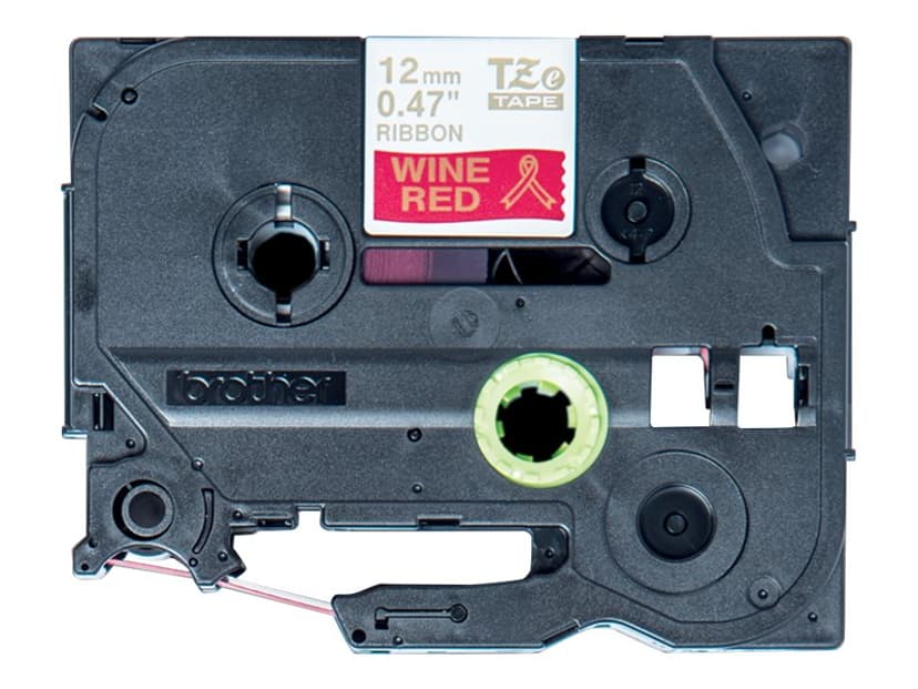 Brother Tape Tygband 12mm TZe-RW34 Guld/Vinröd