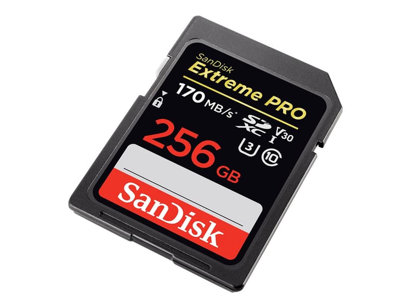 SanDisk Extreme Pro 256GB SDXC UHS-I minneskort