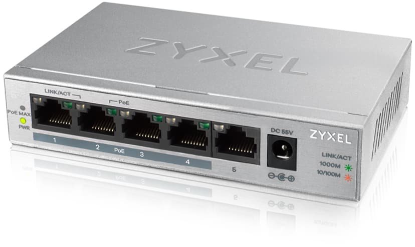 Zyxel GS1005HP 5-Port Unmanaged PoE 60W Switch