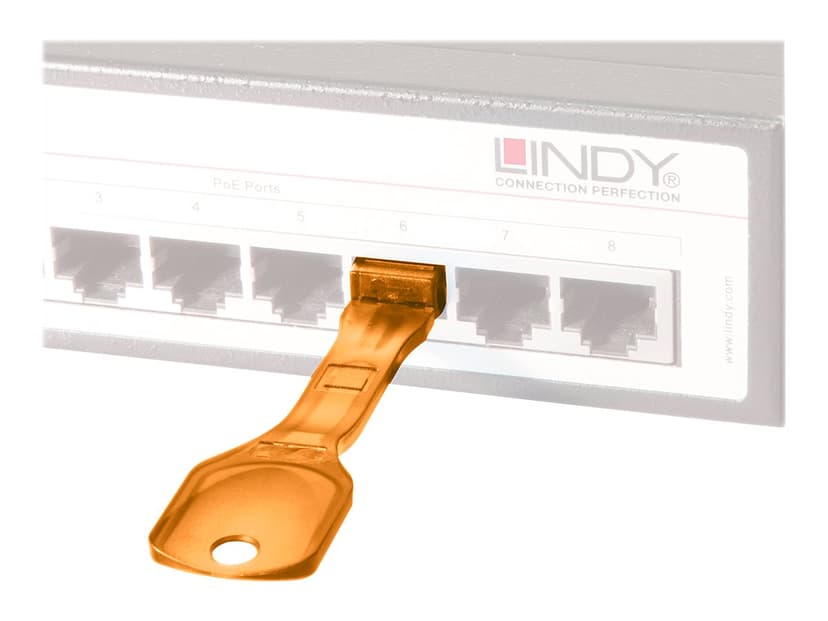 Lindy LAN port blocker with key
