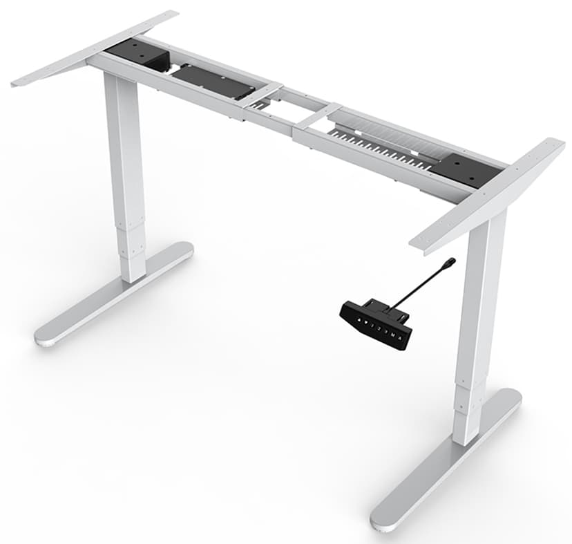 Prokord Skrivbord med popup grenuttag Adjustable 140x80 cm