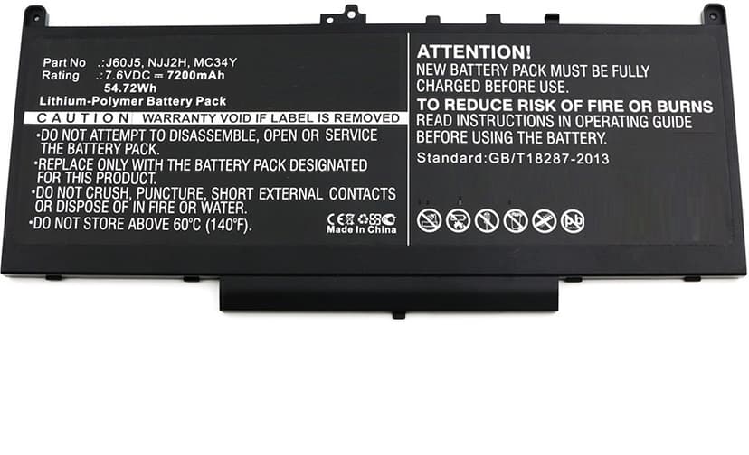 Coreparts Batteri til bærbar computer Litium-polymer 7200 mAh 54.7 Wh