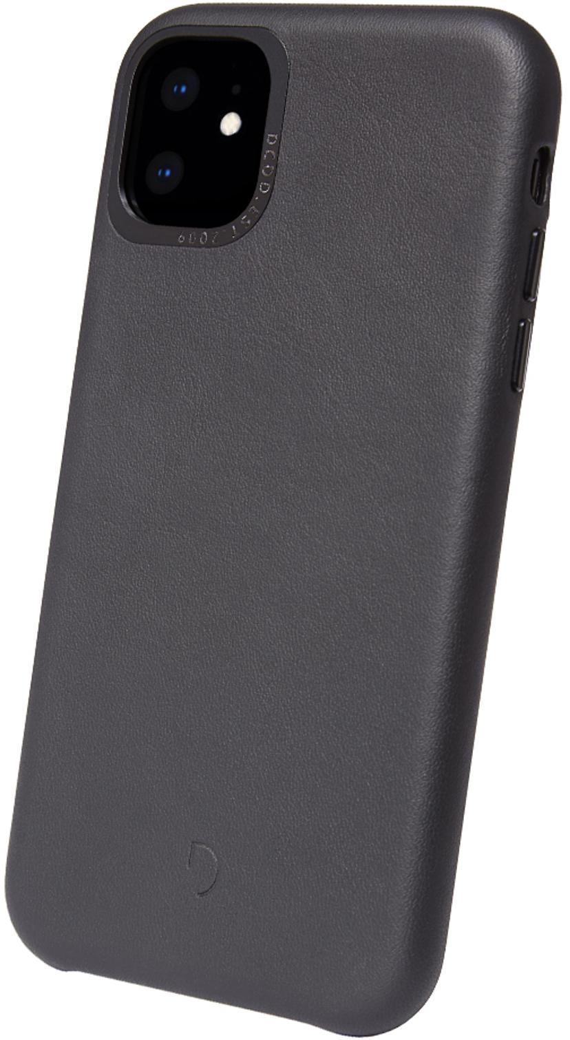 Decoded Leather Backcover iPhone 11 Sort