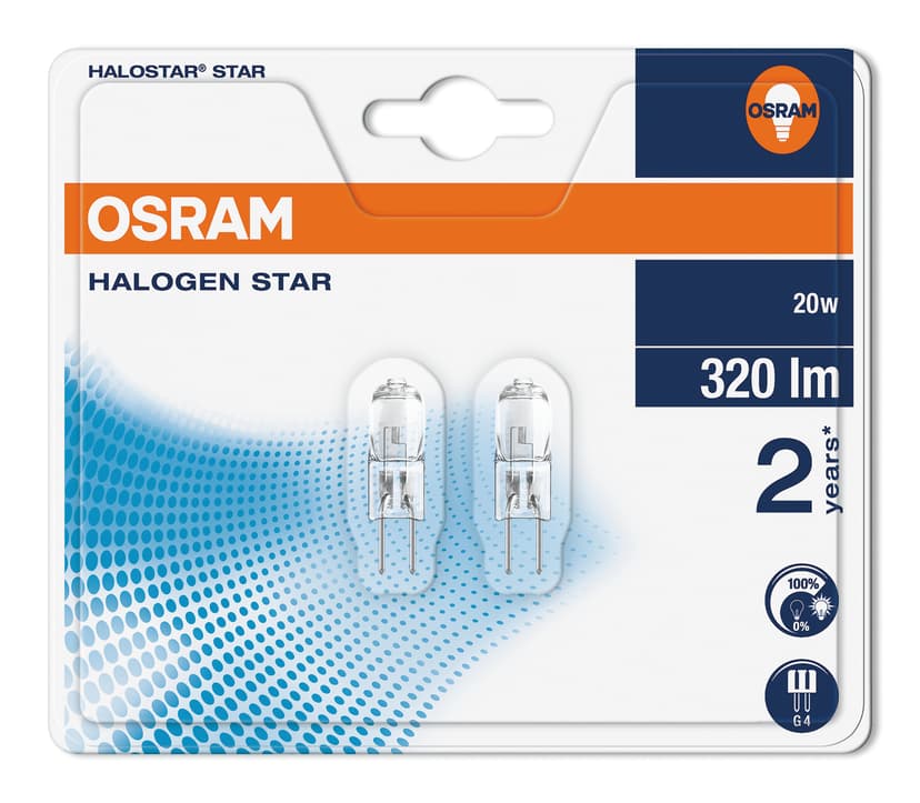 Osram HaloStar 5227 20W 12V G4 2-Pack
