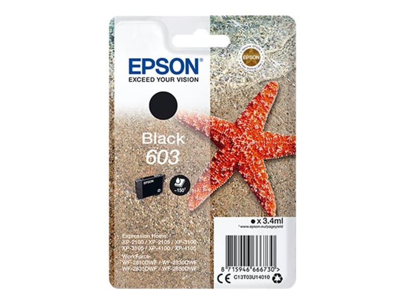 Epson Blekk Svart 603 3.4ml