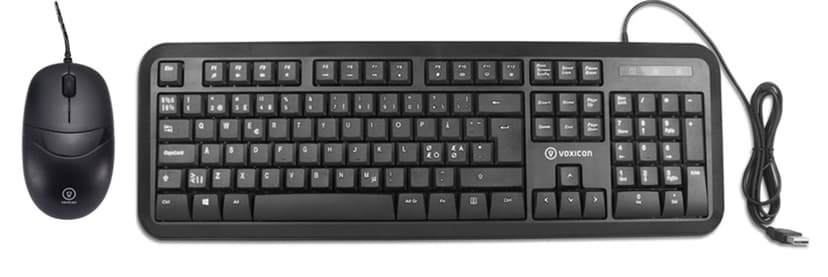 Voxicon Standard Kit 210Wl/M20w Nordiska länderna Sats med tangentbord och mus