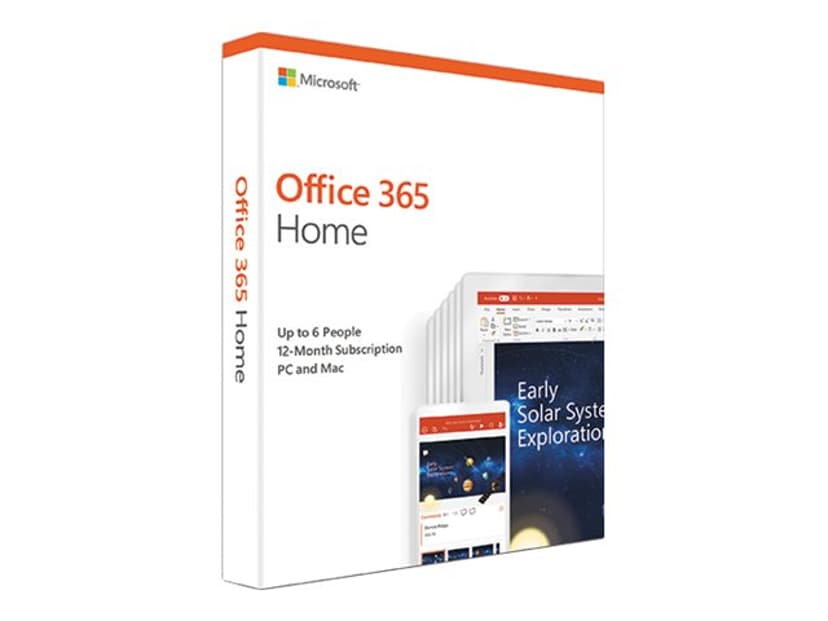 Microsoft 365 Family 1 år 6st användare Flerspråkig Box