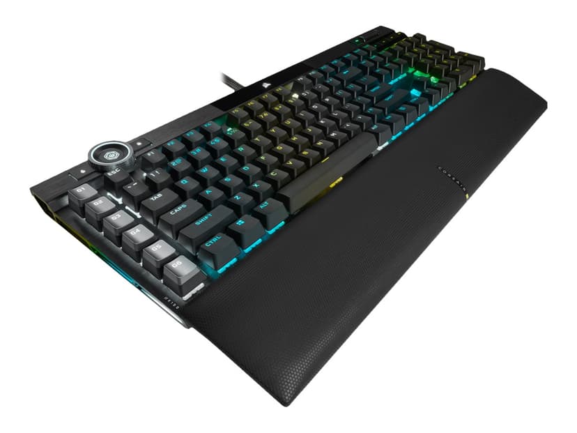 Corsair K100 RGB Mechanical Keyboard Kablet Tastatur Nordisk Svart