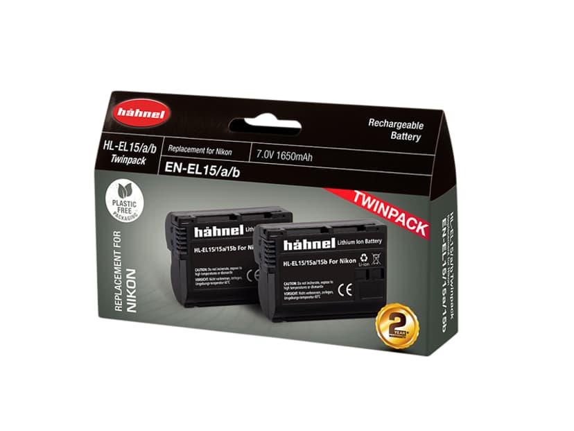 Hähnel Nikon HL-EL15HP Battery Twin Pack