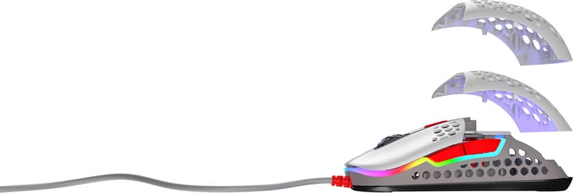 Xtrfy M42 RGB Gaming Mouse Retro Kabling 16,000dpi Mus Grå