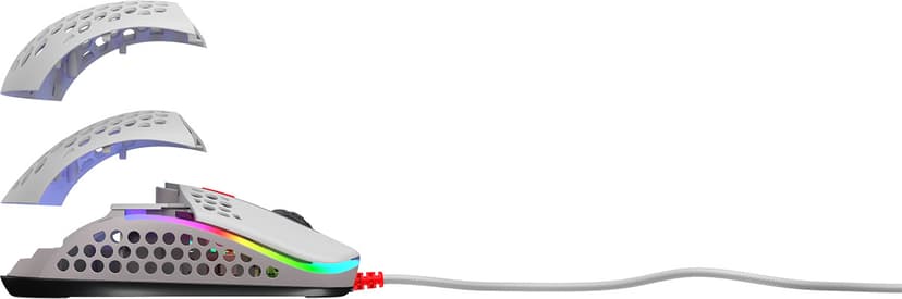 Xtrfy M42 RGB Gaming Mouse Retro Kabling 16,000dpi Mus Grå