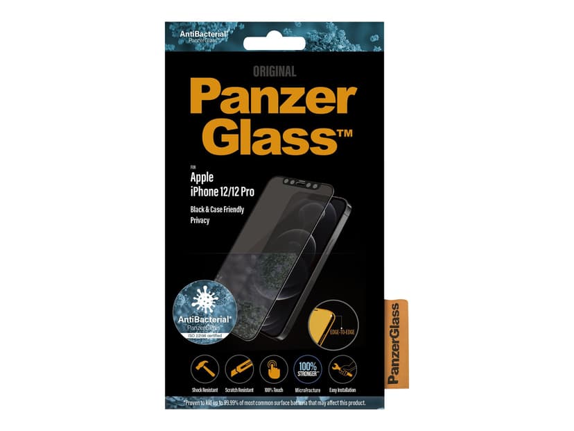 Panzerglass Privacy Black iPhone 12, iPhone 12 Pro