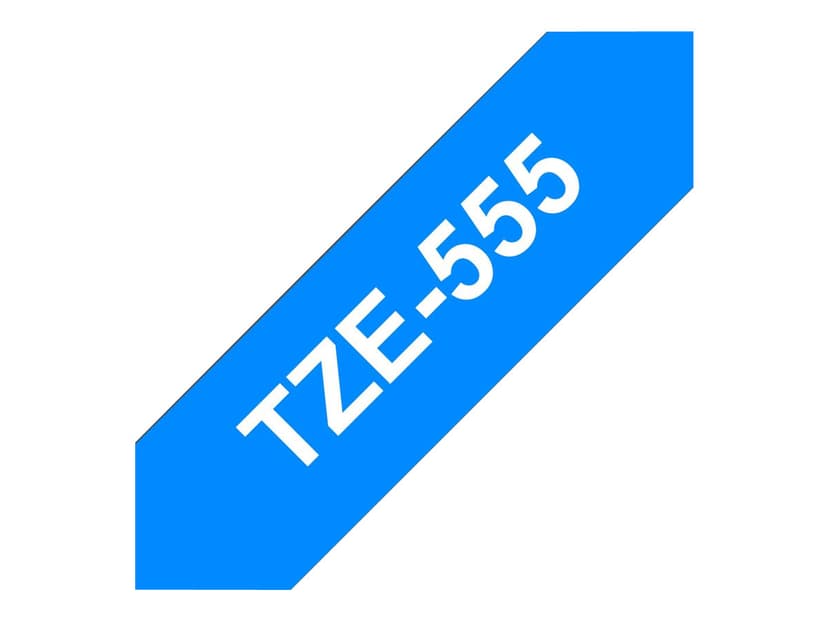 Brother Tape TZE-555 24mm Hvit/Blå
