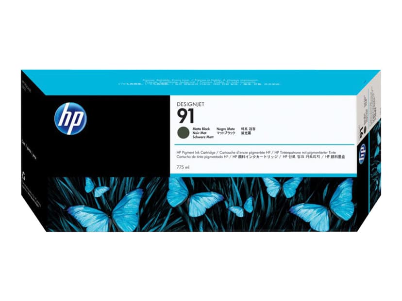 HP Bläck Matt Svart No.91 - Z6100 775ml
