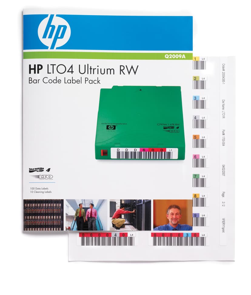 HPE Ultrium 4 RW Bar Code Label Pack