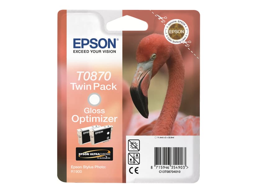 Epson Bläck Gloss Optimizer T0870 - R1900 2-PACK