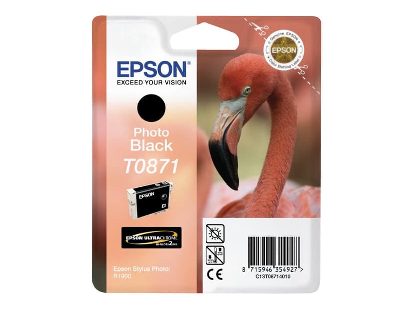 Epson Muste Kuva Musta T0871 - R1900