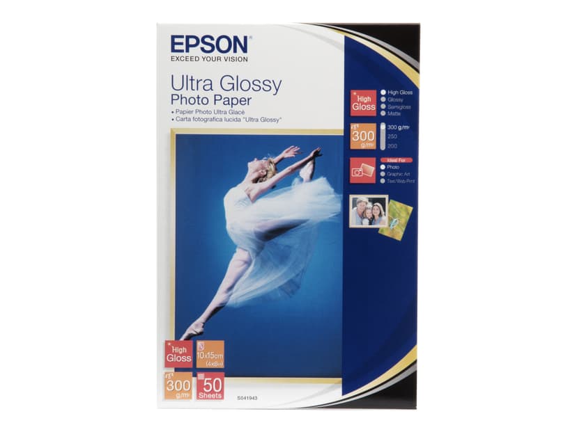 Epson Papier Photo Ultra Glossy 10x15cm 50-Ark 300g