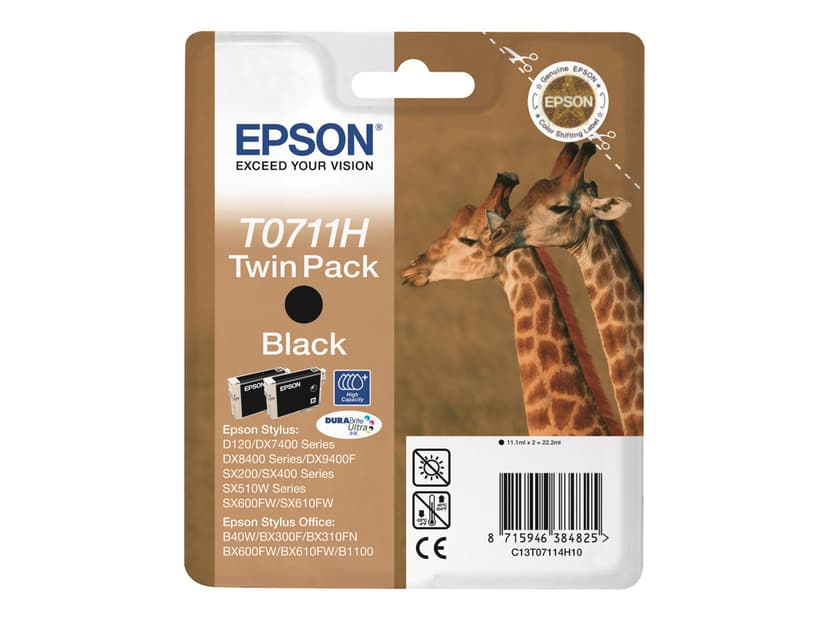 Epson Muste Musta T0711H High Capacity