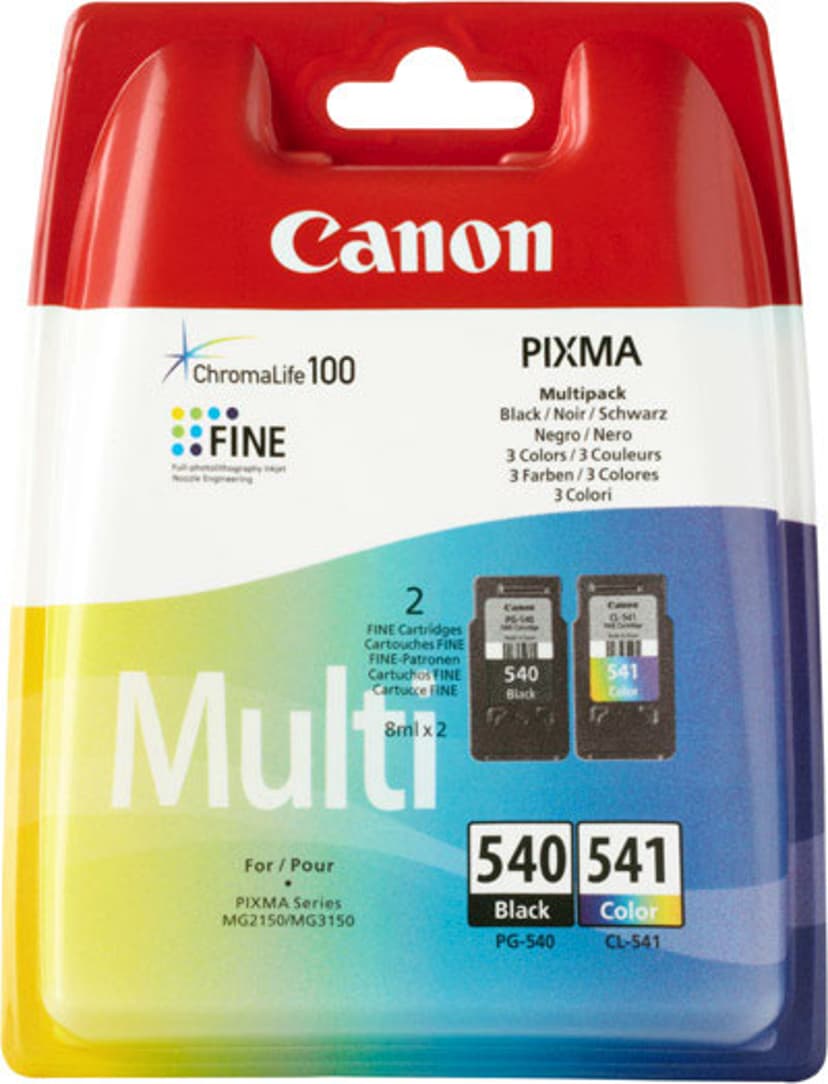 Canon Inkt Multipack PG-540/CL-541 - MG2150/3150/3650