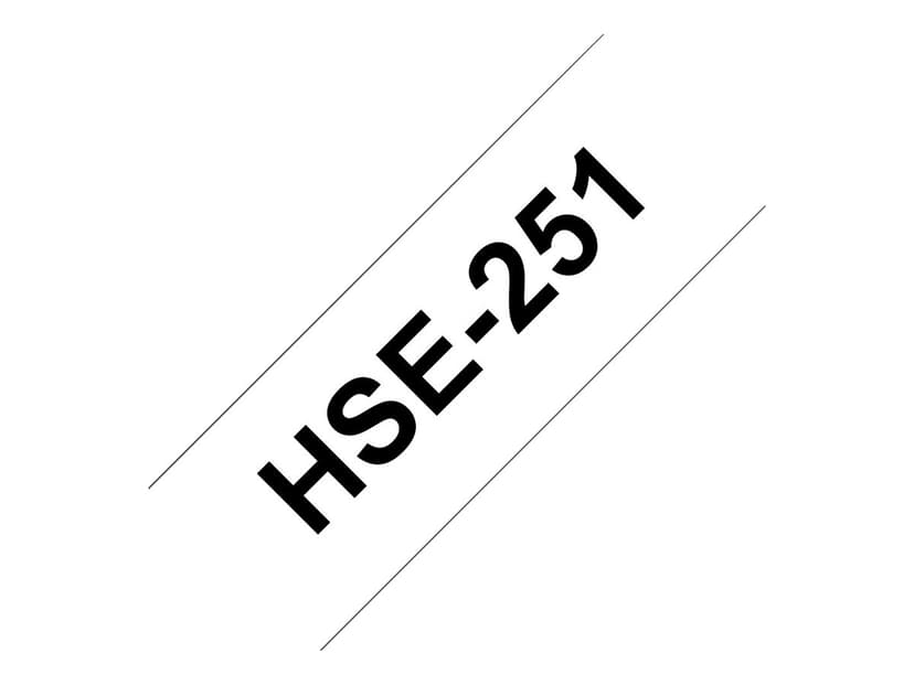 Brother Tape Krympslang HSE-251 23,6mm Svart/Vit
